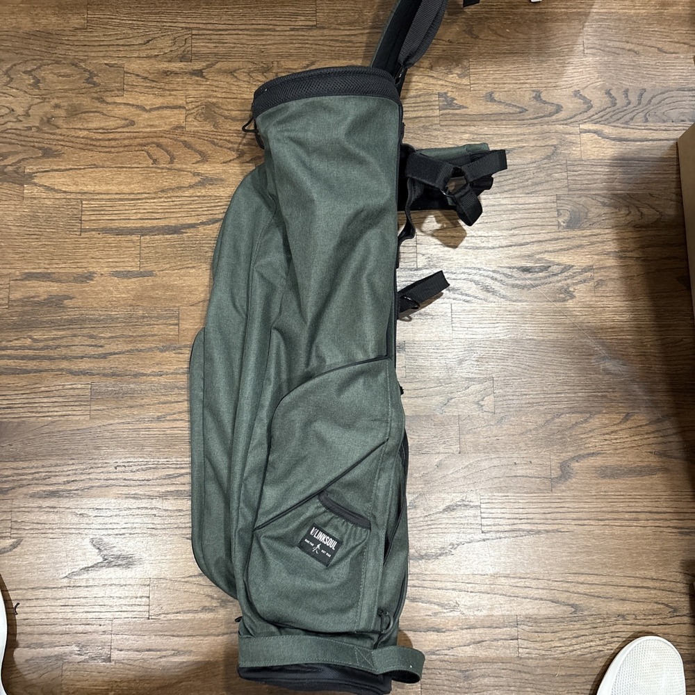 linksoul golf bag, Hunter Green, Shoulder Strap